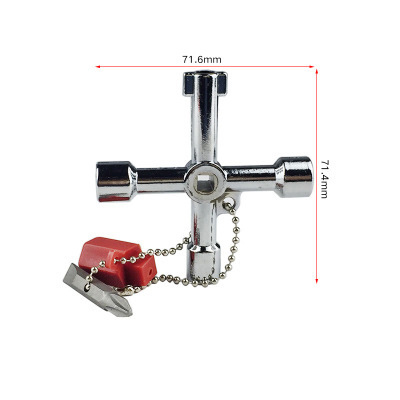 gas meter key triangular key wrench electronic control cabinet elevator train door water meter valve square hole keys