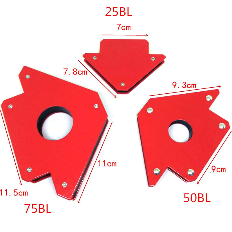 Heavy Type Triangle Welding Holder Arrow Positioner Fixer Locator without Switch  magnetic fixed angle tool 25 50 75 LBS