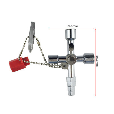 gas meter key triangular key wrench electronic control cabinet elevator train door water meter valve square hole keys