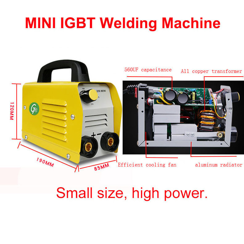 110V/220V High Power Mini Welder MIG/MMA/TIG/Arc Igbt Inverter 200/250A Esab Ac Dc Copper Wire Electric Welding Machine For Weld