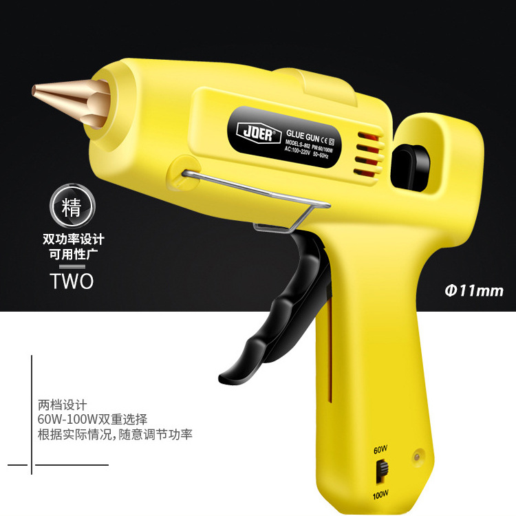 60W-100W Double Power Hot Melt Glue Gun 11mm High Quality Mini Glue Gun Graft Repair Tool Heat Gun With CE Certificate