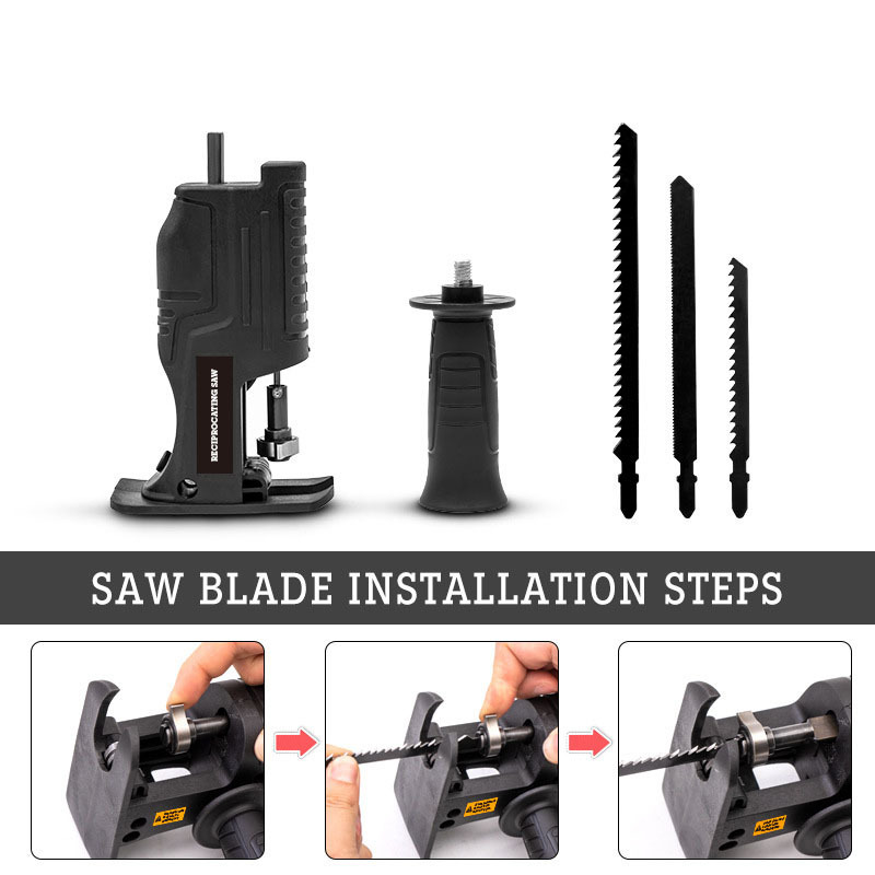 New Portable Electric Drill To Electric Saw Reciprocating Jig Saw Metal File Attachment/Reciprocating Saw Attachment Changes