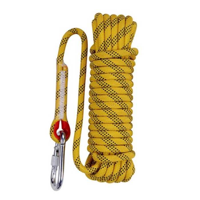 CE certification 11mm Outdoor Safety Static Rock Climbing Rope, Escape Rope, Rappelling Rope Parachute Rope