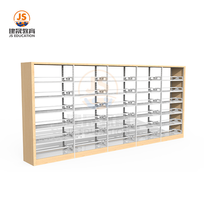 Commercial metal locker slot angle iron shelf angle school library book shelving