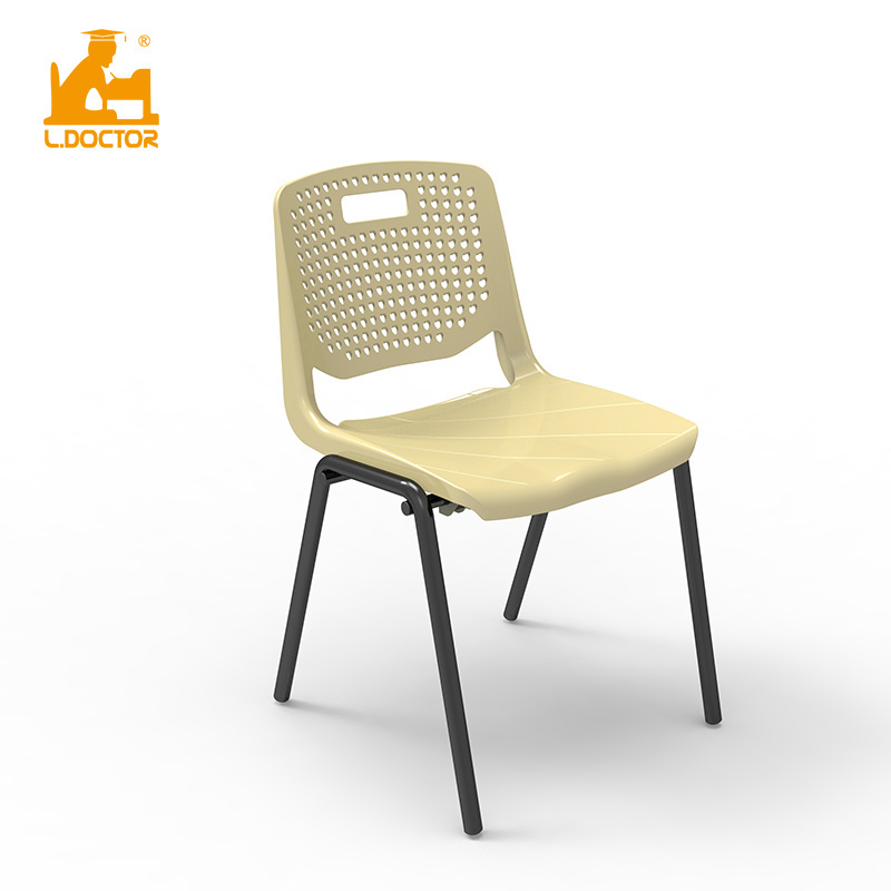 Color cheap plastic stacking chair for student