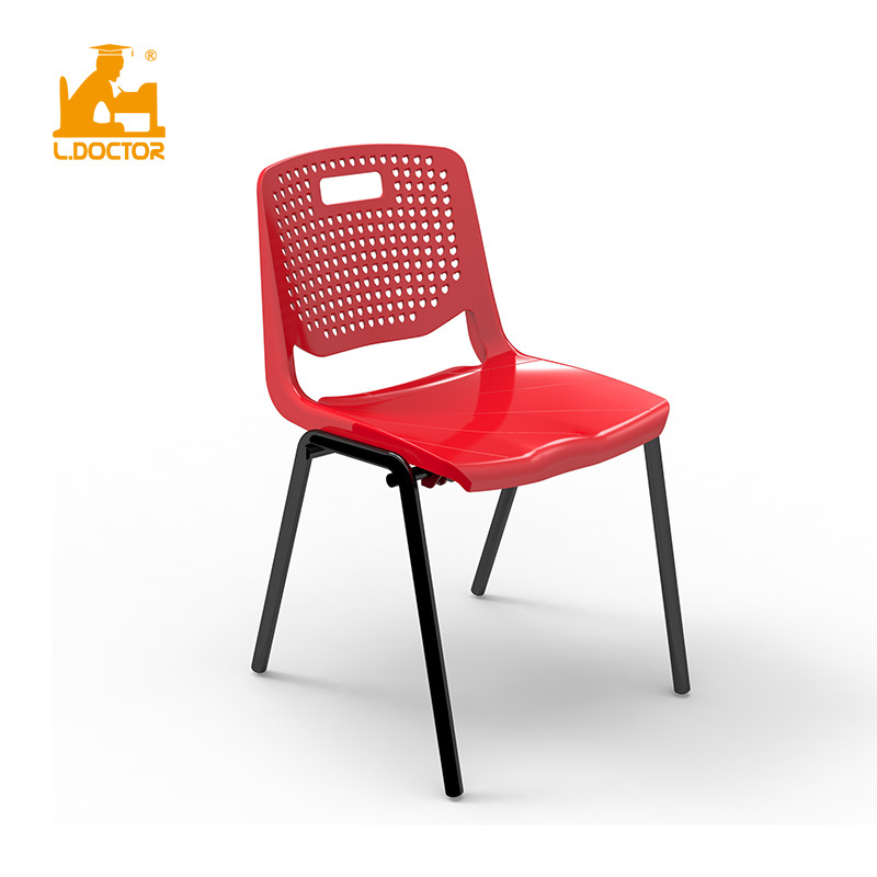 Color cheap plastic stacking chair for student