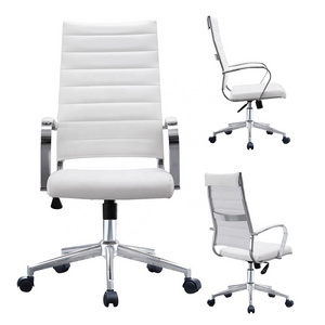 Hot selling Designer Executive High Back Pu Luxury Real Boss Genuine Office White Leather Chair