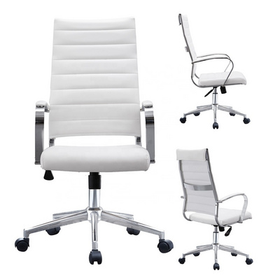 Hot selling Designer Executive High Back Pu Luxury Real Boss Genuine Office White Leather Chair