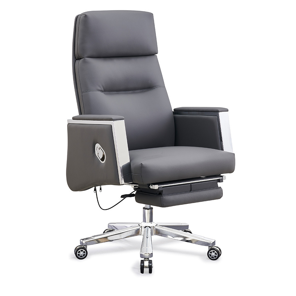 Foshan Furniture Black Leather Throne Swivel Tilt Executive Chair