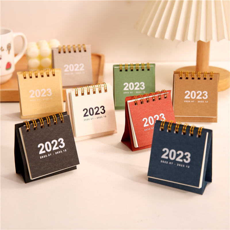 Factory Direct Supply Simple desktop ins mini desk spiral calendar small fresh student portable notepad calendar