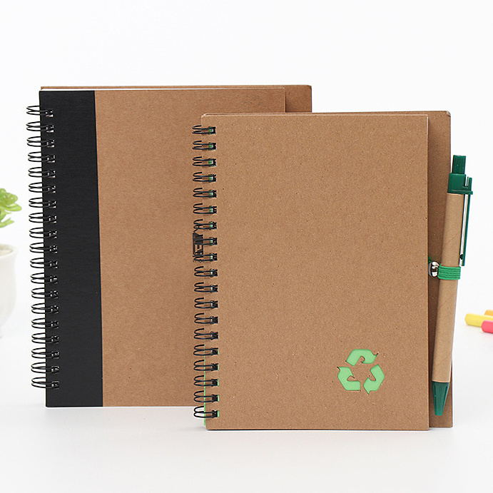 Office Stationary items set school supplies Eco Recycled Notebook With recycled Pen for stationary