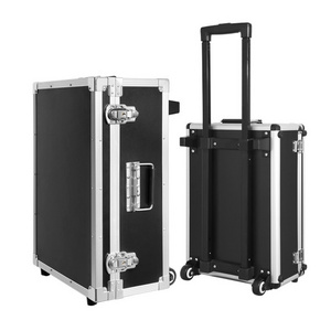 Customize Aluminum Suitcase Metal Flight Case Instrument Trolley Case with Wheels