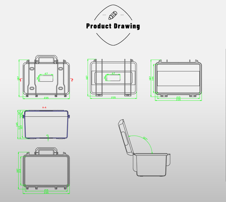 TOP Quality NINGBO EVEREST EPC022-2 Small Round Plastic Scooter Bicycle Hard Waterproof Abs Music Instruments Travel Case