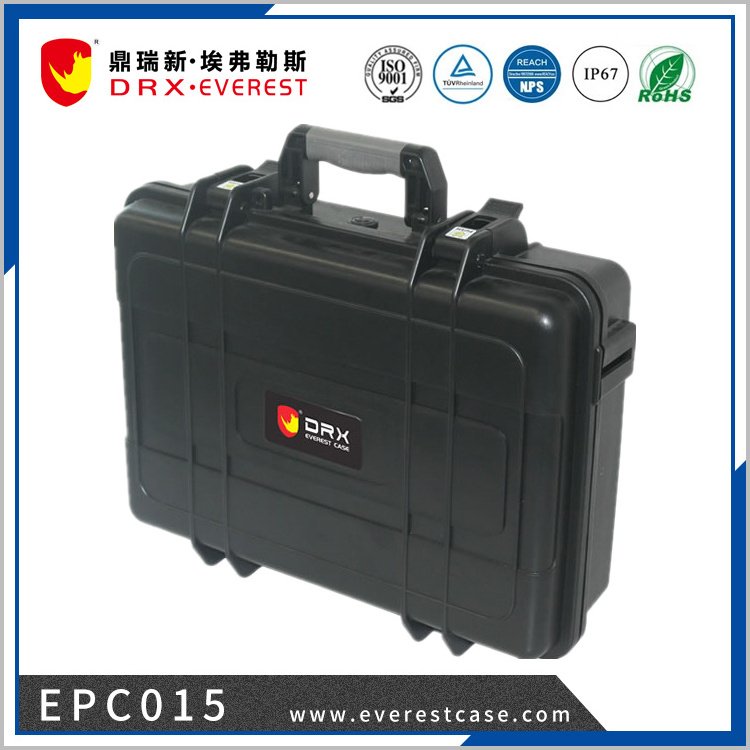 Waterproof Shockproof Wheeled Plastic Hard Equipment Case with Pick n Pluck Foam for Camera, Laptop, Weld Machine