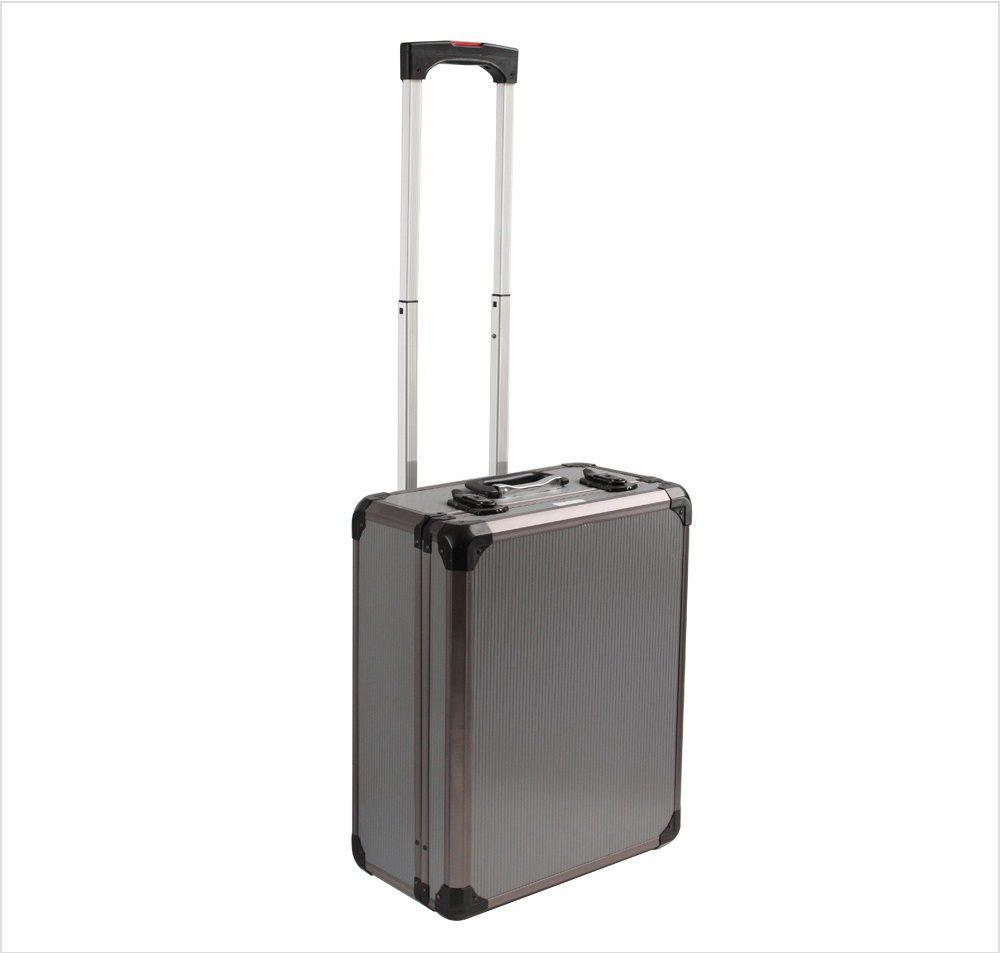 APC012 EVEREST Custom Aluminum Hard Case Trolley Case with Custom Foam for Device