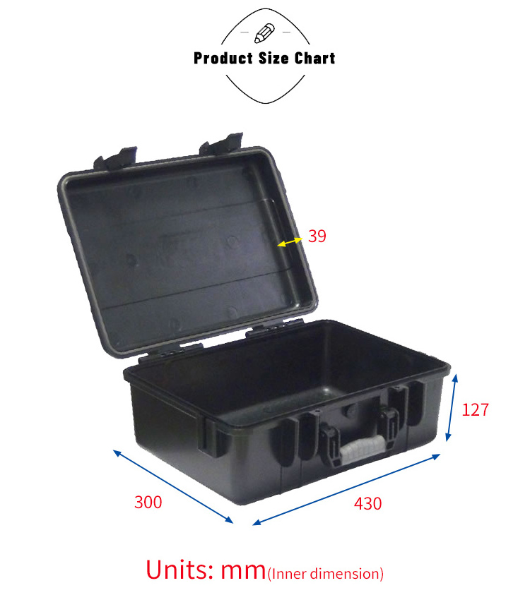 Strictly selected Rugged Waterproof Plastic Case IP67 Hard Box featured Shockproof Material