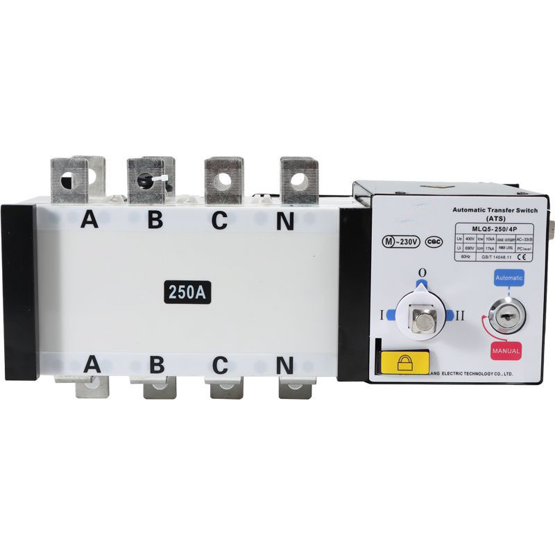 4P Dual Power Transfer Switch Automatic Generator Changeover Switch  250A 4P automatic transfer switching ats