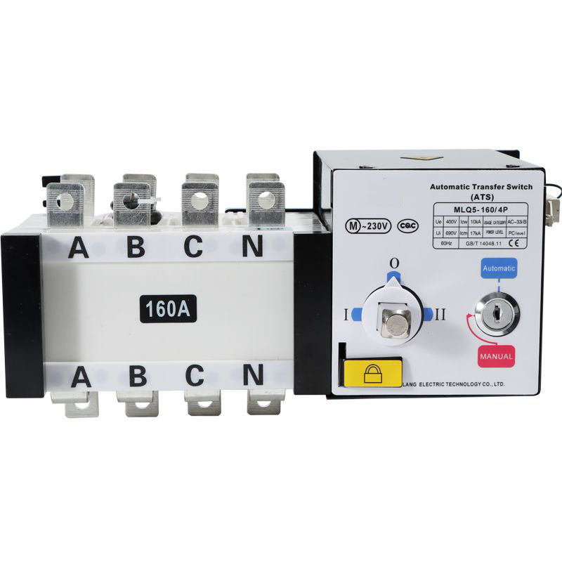 ATS 4P  Automatic Transfer Switch for Generator manual transfer switch 160A 4 Pole  Automatic transfer switching ats Interruptor