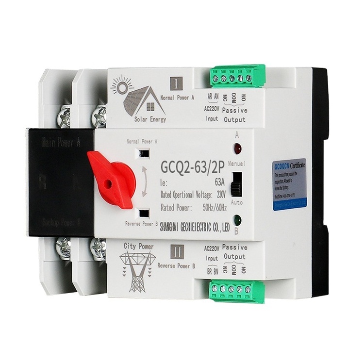 New Energy automatic transfer switch for solar power with CE certificate