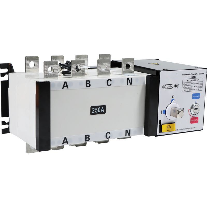 4P Dual Power Transfer Switch Automatic Generator Changeover Switch  250A 4P automatic transfer switching ats