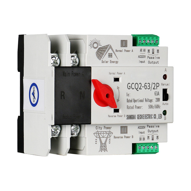 SPKGCQ2 automatic transfer switch for PV dual battery transfer switch with CE approved