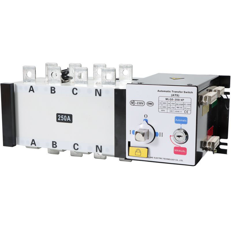 4P Dual Power Transfer Switch Automatic Generator Changeover Switch  250A 4P automatic transfer switching ats