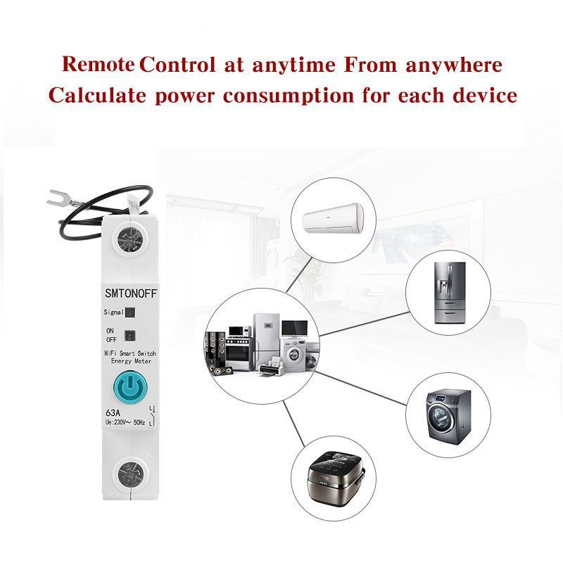 Energy Meter ewelink voice control power metering home electric device smart mcb wifi mcb smart tuya meter smart