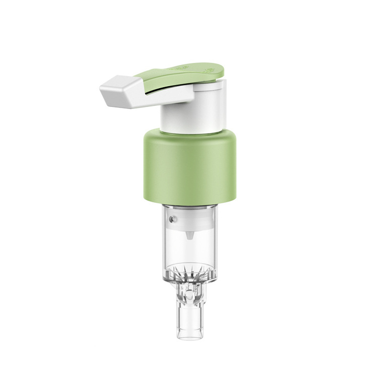 Green outer spring left right lock hand lotion dispenser pump with clip