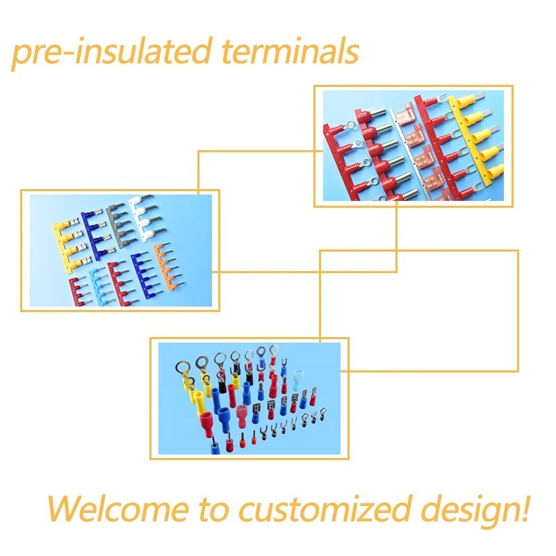 Terminales Para Cable,QWT PVC Nylon pre-insulated ring spade y u pin shape electrical cable crimp connector terminals from china