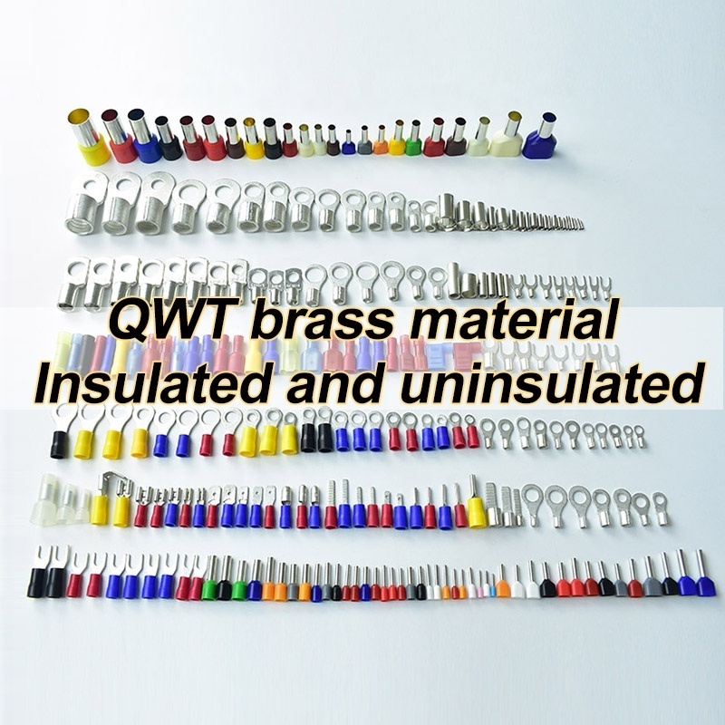 QWT 250 Series 6.3mm Fully Insulated Electrical FASTON Wire Terminales,Quick Disconnect Connector Spade Female Terminals