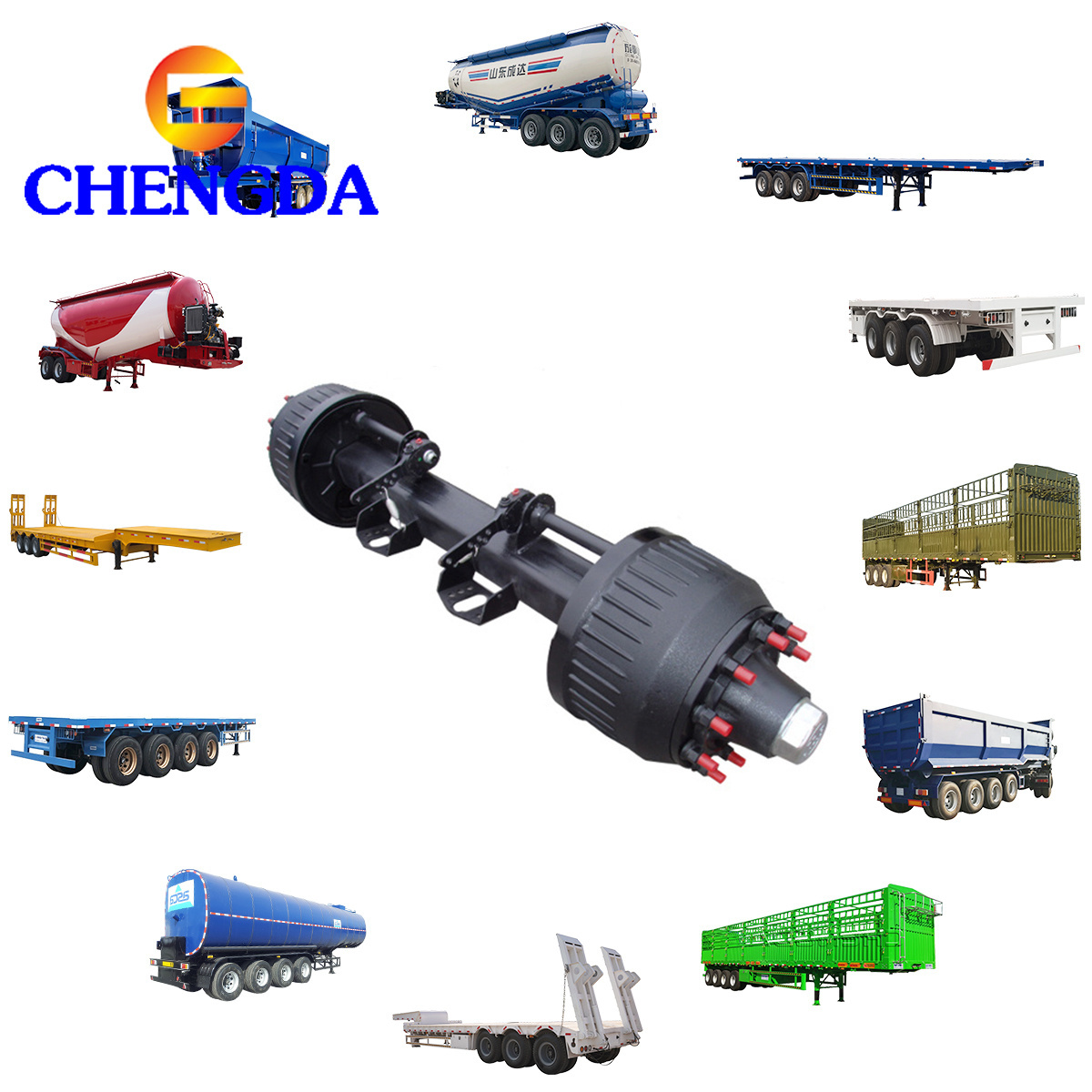 Hot Sale FUWA Axles Semi Trailers BPW Rear Axle For Trailer Parts