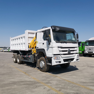 Sinotruck Howo 6x4 20 Ton Dump Truck With Crane Truck Mounted Crane Truck Cranes