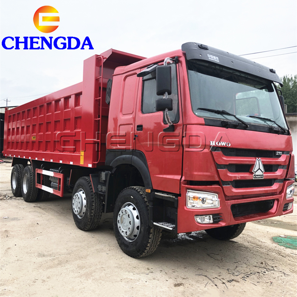 Sinotruk Howo 12 Tyres Coal Transport 375hp 8x4 Uses Dumper Tipping Truck for Sale