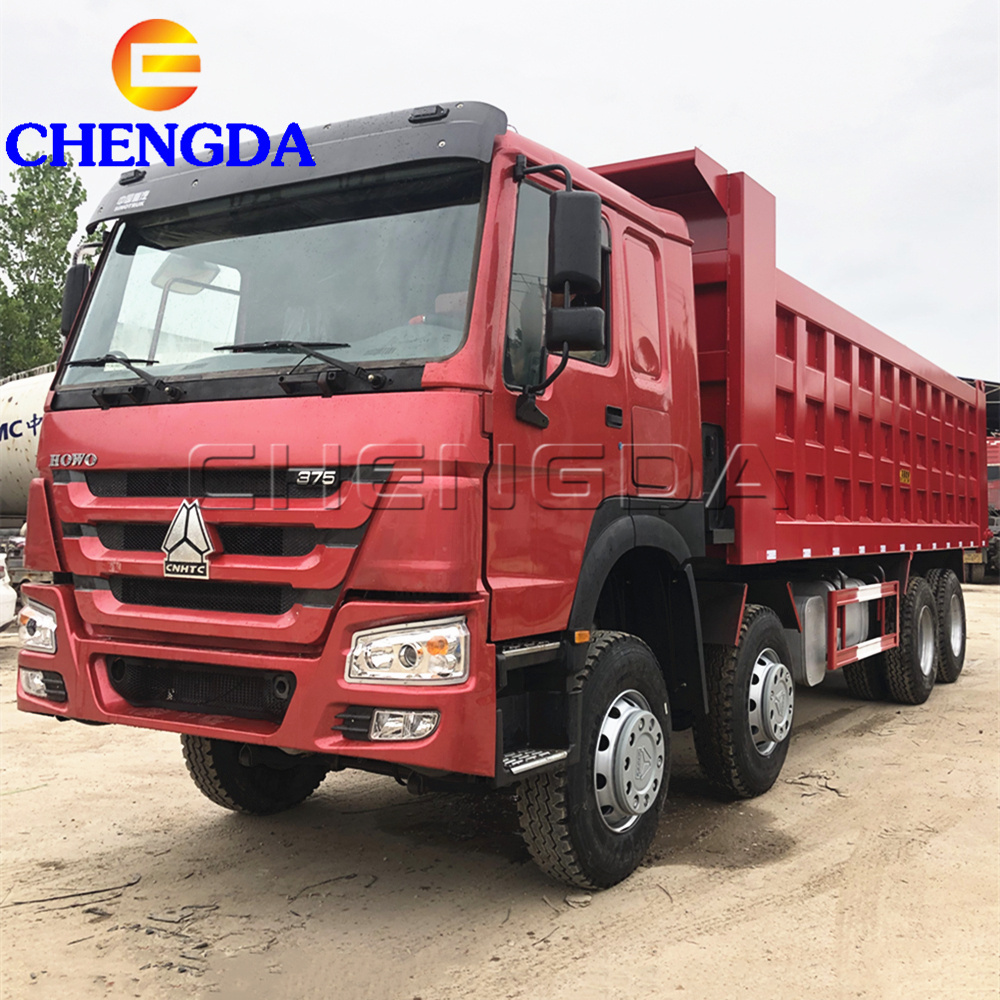 Sinotruk Howo 12 Tyres Coal Transport 375hp 8x4 Uses Dumper Tipping Truck for Sale