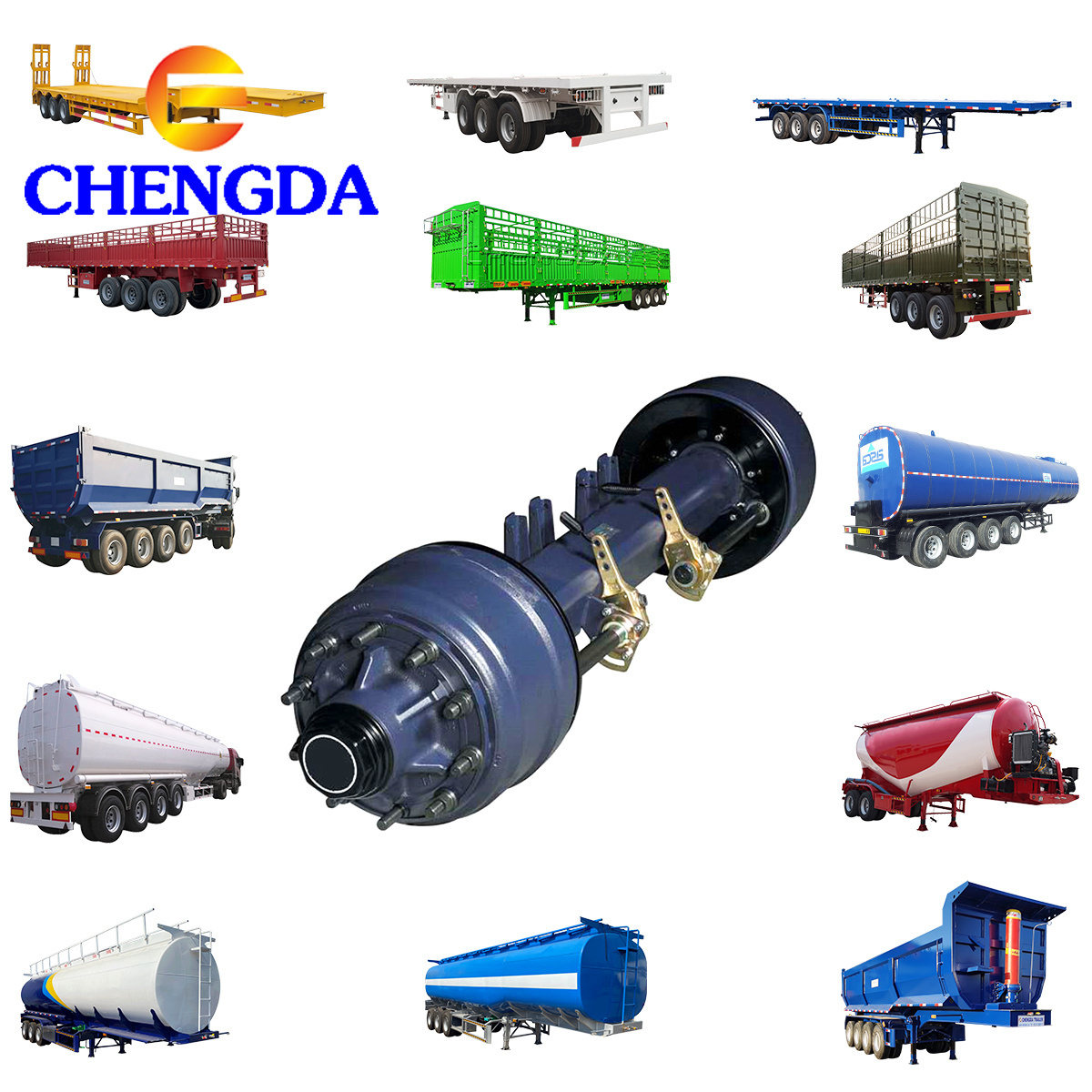 Hot Sale FUWA Axles Semi Trailers BPW Rear Axle For Trailer Parts