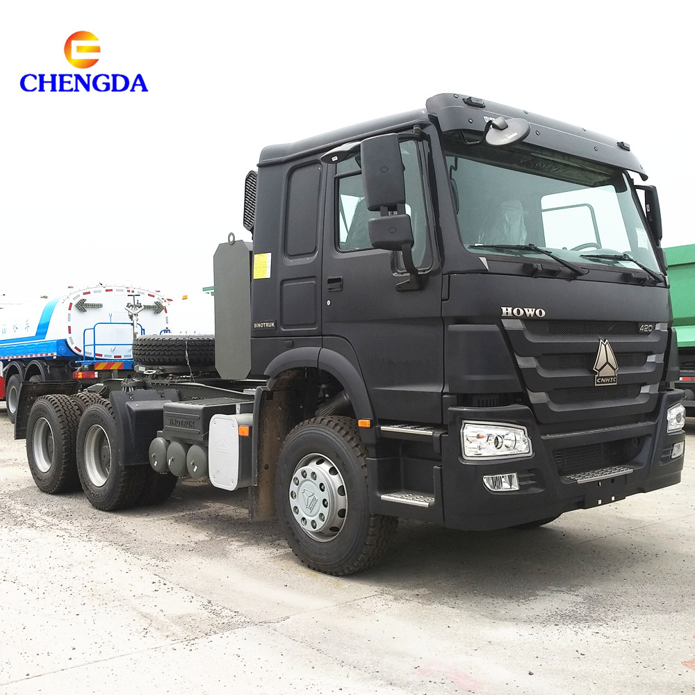 6*4 Wheel 420 HP New Sino 6x4 Prime Mover Right Hand Drive Sinotruk Howo Used Trailer Tractor Truck Head Trucks For Sale