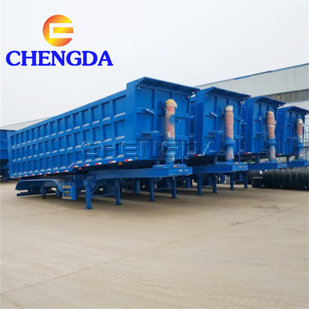 China factory high quality 40tons tipper 3Axles truck dump trailer for sale