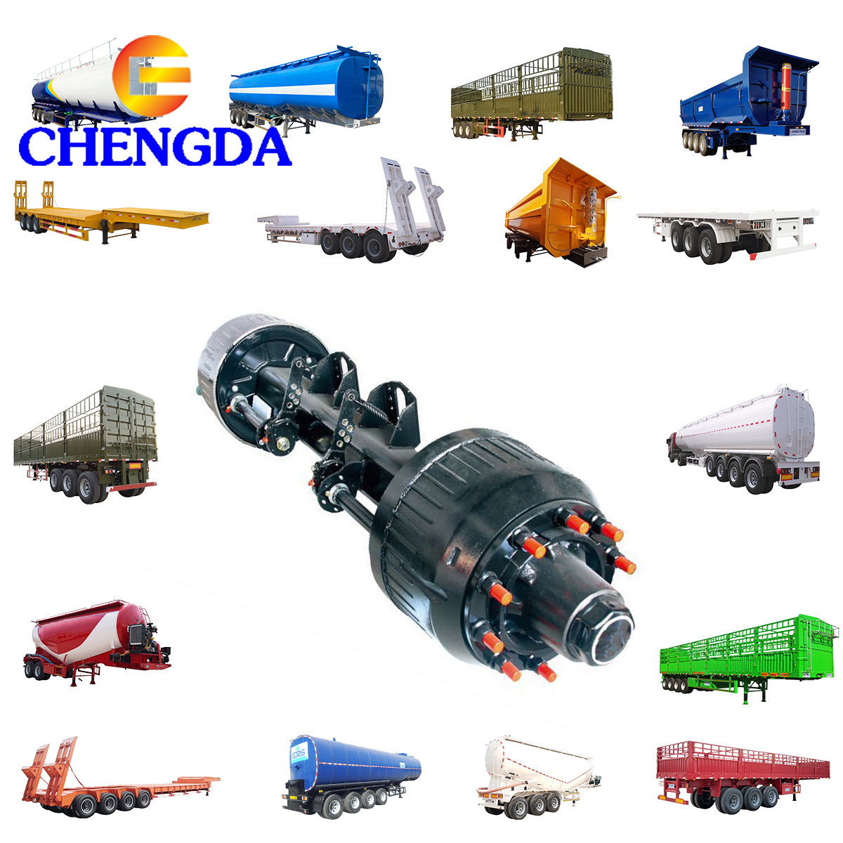 Hot Sale FUWA Axles Semi Trailers BPW Rear Axle For Trailer Parts