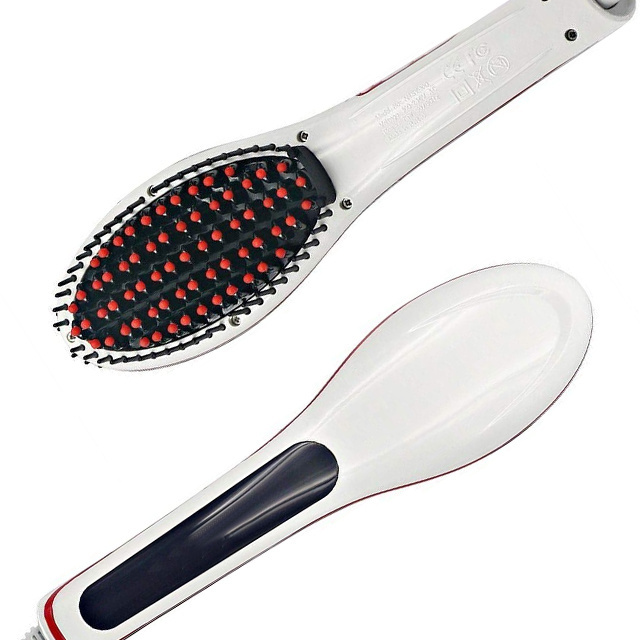 As Seen Electric Fast Hair Straightener Brush For All Hair Types