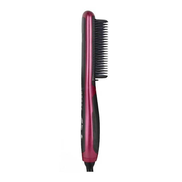 3 in 1 Hair Straightening Comb Hair Brush Tourmaline Ceramic Negative Ions Hair Straightener