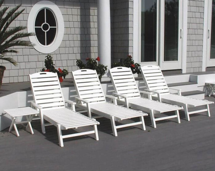 Wholesale HDPE Chaise Lounge Chair Outdoor Patio Garden Lawn Backyard Deck Pool Beach Wood folding Adirondack chair