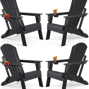 High Quality Waterproof Patio Garden Chair Plastic Adirondack Chairs Folding Furniture