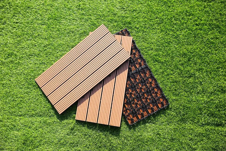 Wholesale Garden Grass Tiles WPC Interlocking Artificial Grass decking tiles