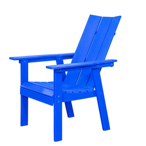 Wholesale HDPE dining chair hdpe plastic Adirondack Chair Waterproof Hotel Villa Garden Patio Chair Set