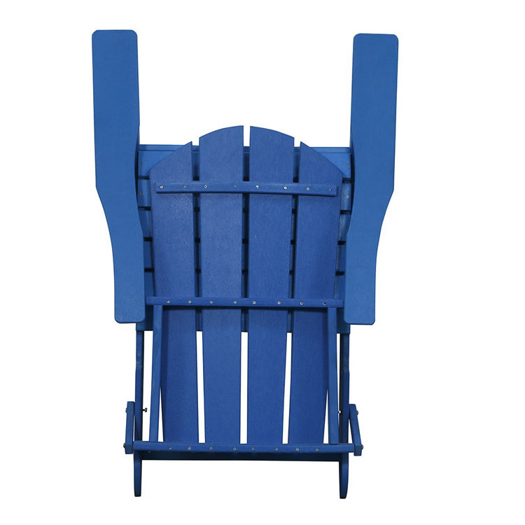 Customized Weather Resistant Waterproof Outdoor Garden Folding Chair Patio Classic HDPE Adirondack Chair