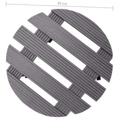 Wholesale Plant Caddy Stand with Wheels Rolling Heavy Duty Wooden Round Plant Dolly Rollers