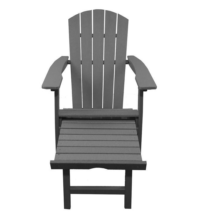 Wholesale HDPE Chaise Lounge Chair Outdoor Patio Garden Lawn Backyard Deck Pool Beach Wood folding Adirondack chair