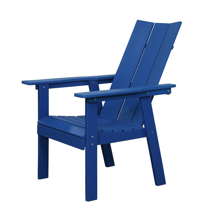 Wholesale HDPE dining chair hdpe plastic Adirondack Chair Waterproof Hotel Villa Garden Patio Chair Set