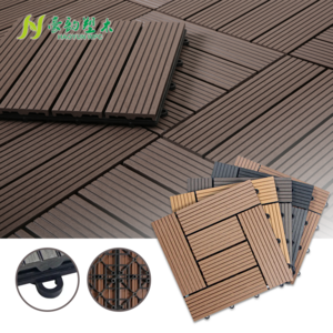 Wpc Interlocking Floor Tiles 12" X 12" Plastic Wood Wpc Diy Decking Tile Wpc Outdoor Garden Used Patio Tiles