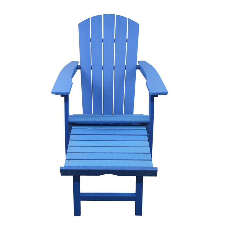 Wholesale HDPE Chaise Lounge Chair Outdoor Patio Garden Lawn Backyard Deck Pool Beach Wood folding Adirondack chair